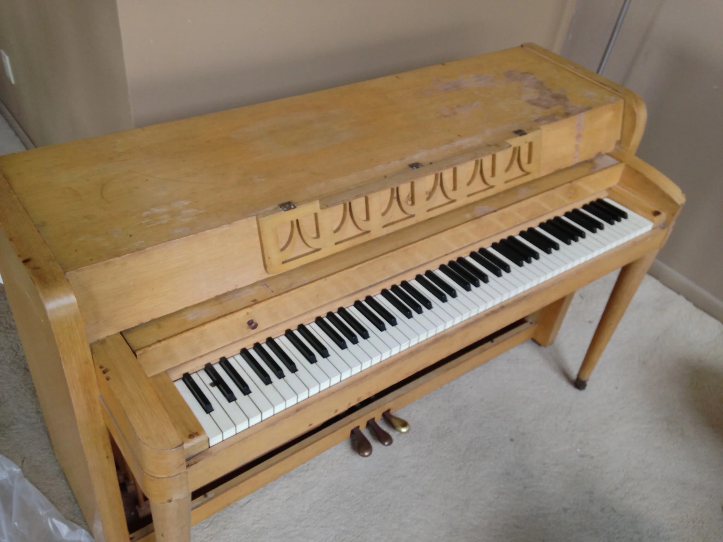 Overall, I loved the color of the paneling on the piano, and it sounded great! 