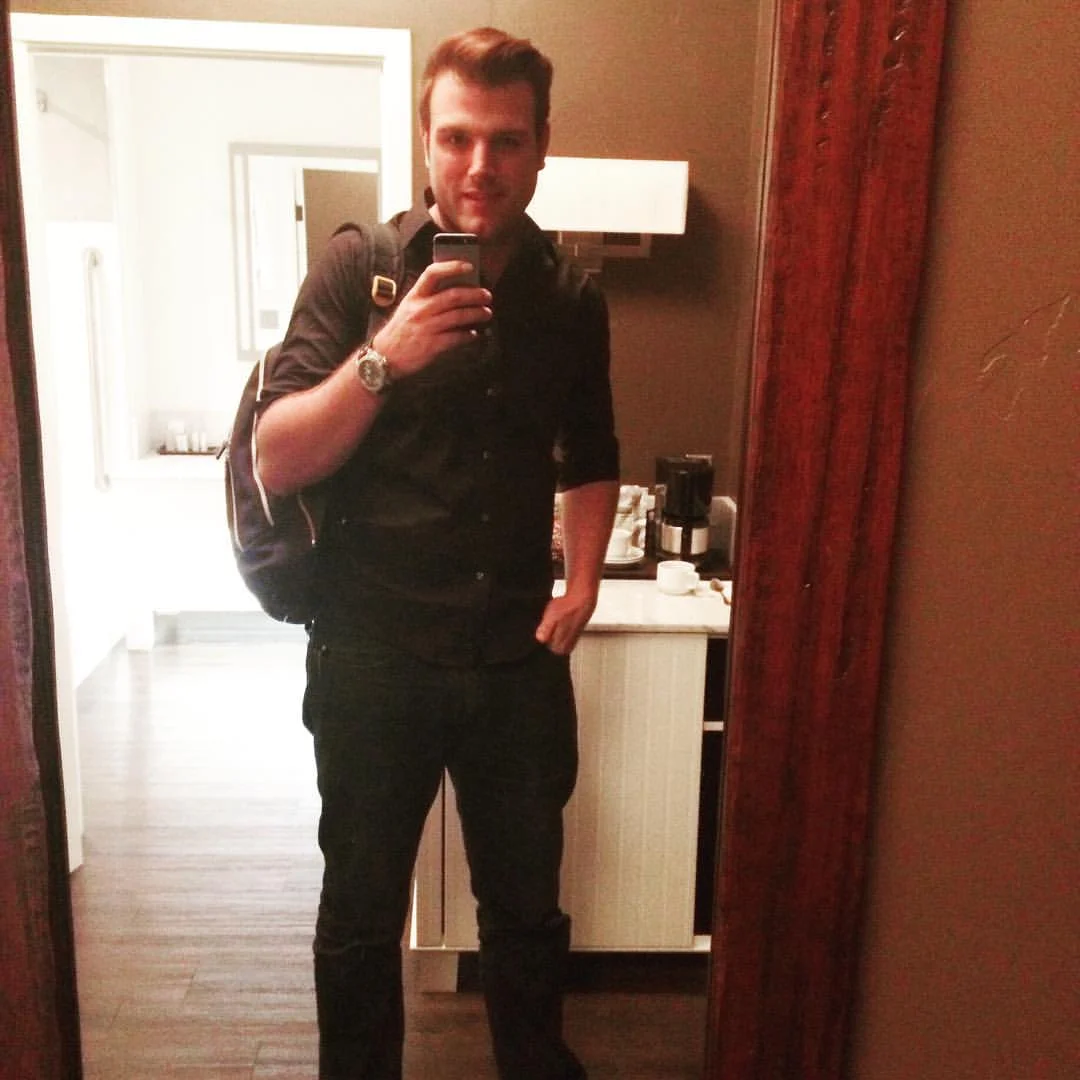 Me getting ready to head to the venue. 