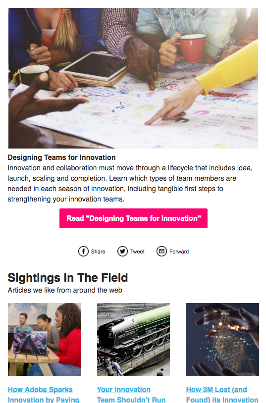 July 2016: Designing Teams for Innovation