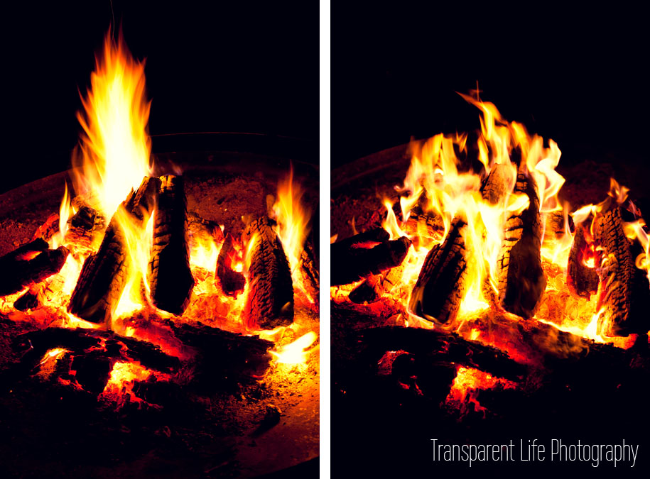 Canon 5D Mark II; 50mm f/1.4 | 1st: f/7.1, 1/8 sec, ISO-800 | 2nd: f/2.5, 1/60 sec ISO-400