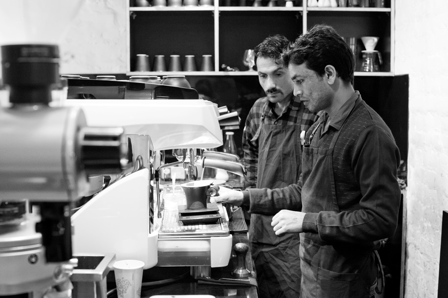 In a land where "Chai" (tea) is normally the hot beverage of choice, coffee is a new phenomenon that is gathering a following.
