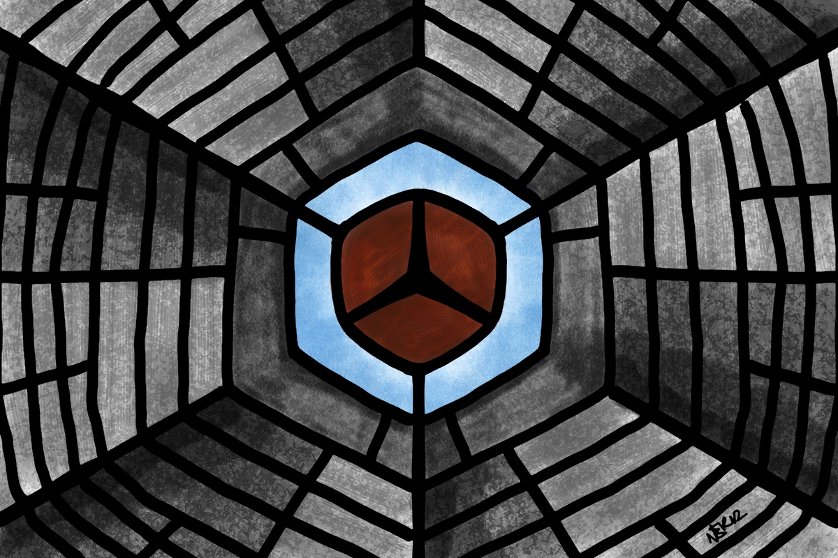 "Bottom of a Broken Well," made in Corel Painter