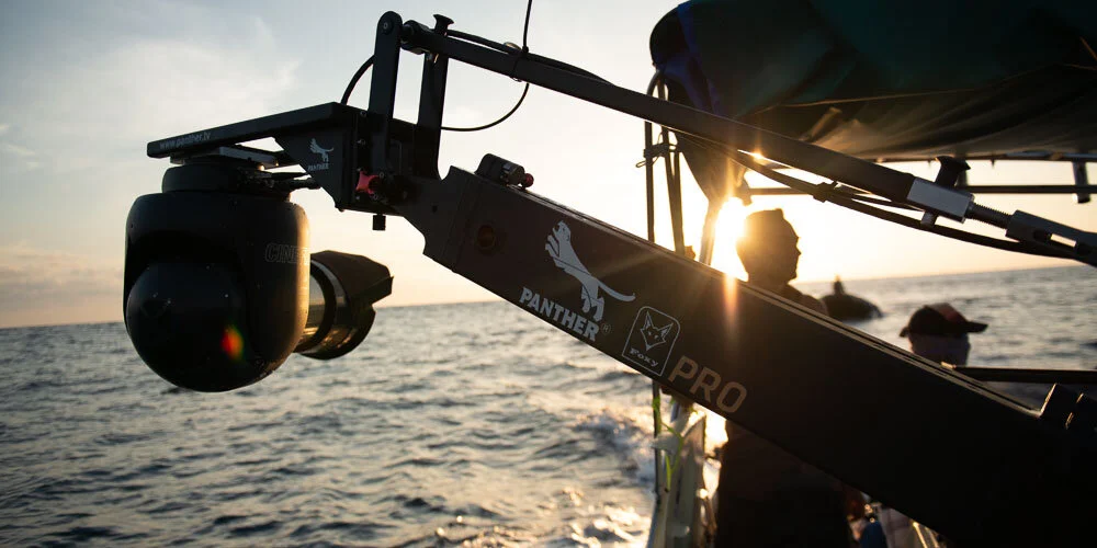 Topside cameraman Justin Maguire.