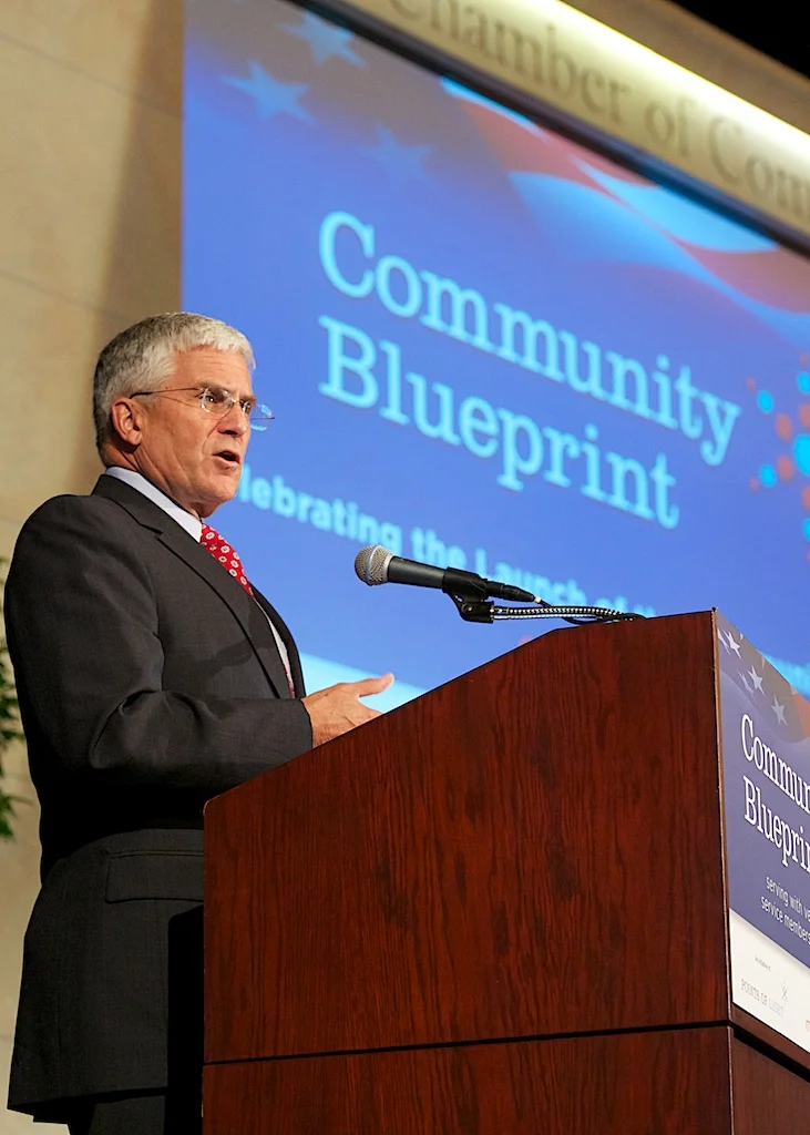 Gen. George W. Casey, former Chief of Staff of the U.S. Army, gave the keynote address, calling the Community Blueprint "the largest collaborative effort in support of the military community to date." 