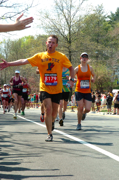 drawing strength from others -- 2012 Boston Marathon