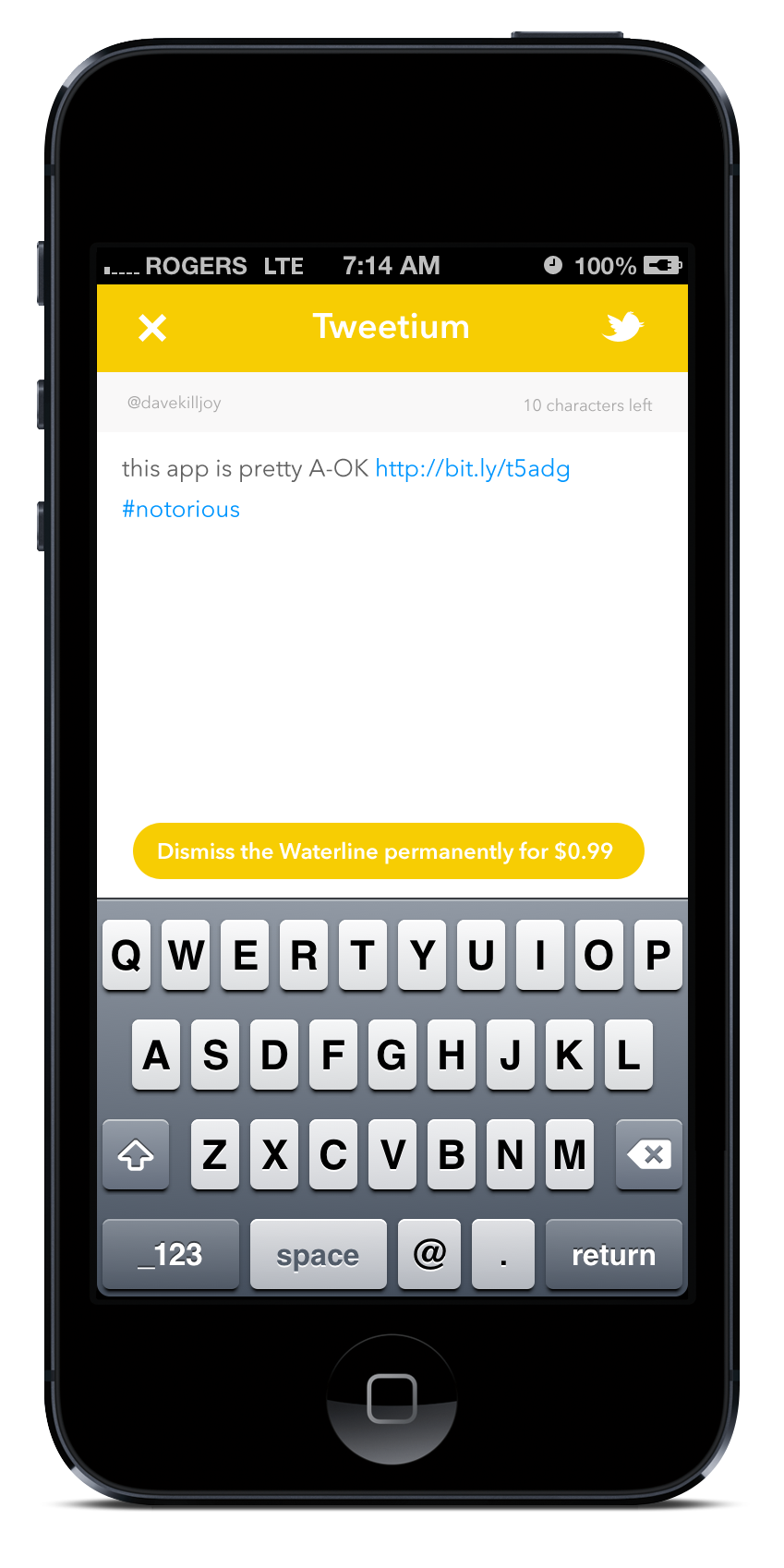 Tweetium popup