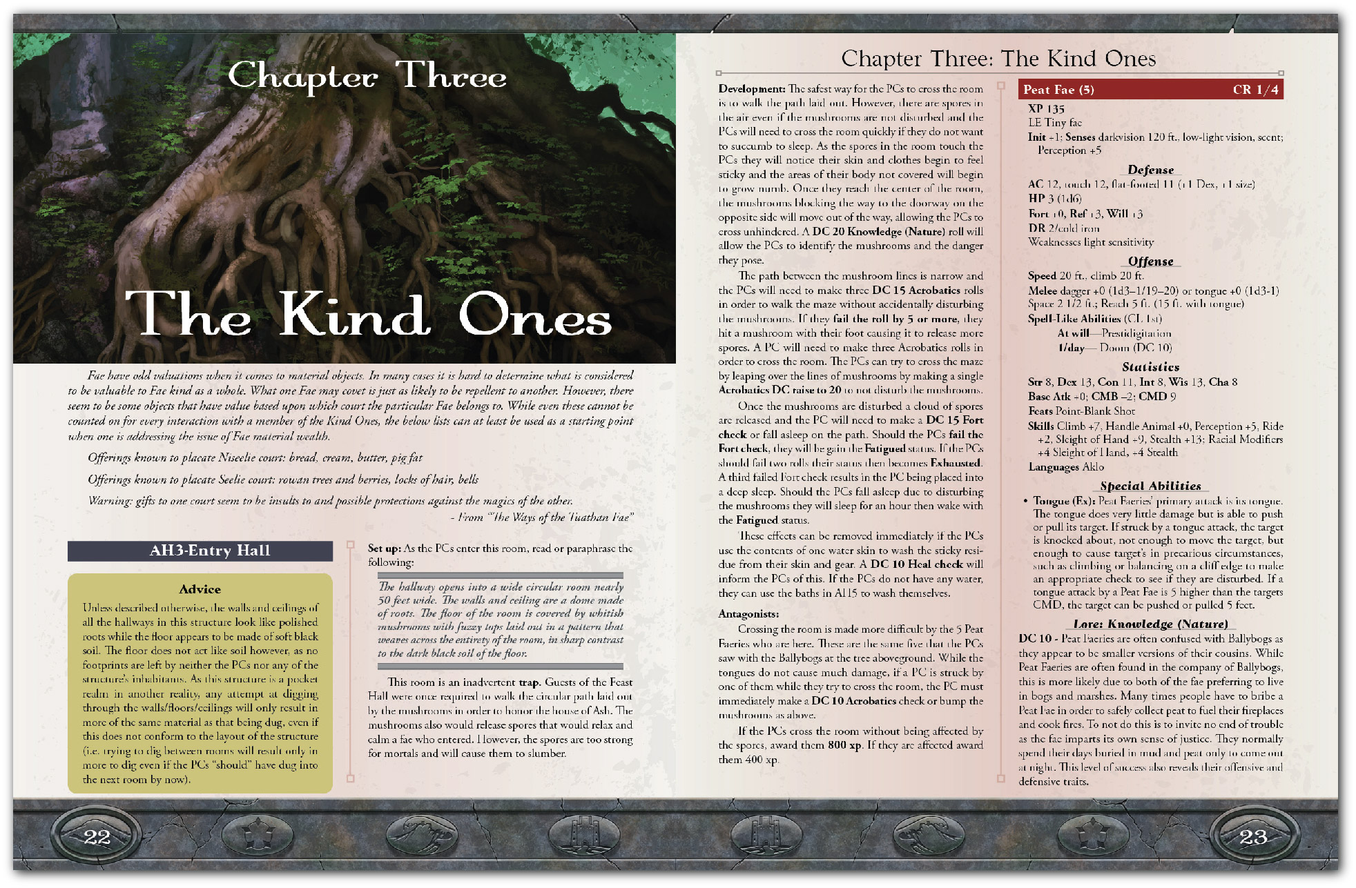 Interior spread from Feast Hall of Ash