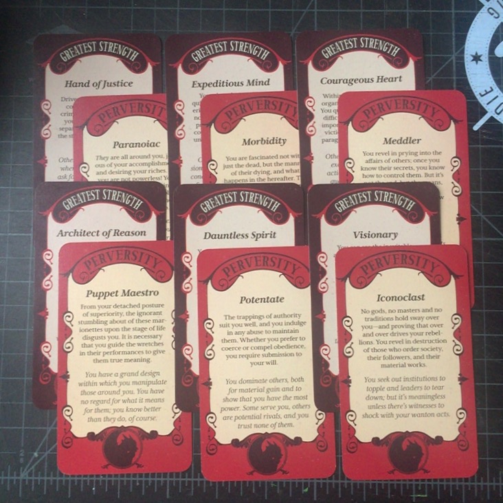 Imp of the Perverse Protagonist Cards - ndp design | DriveThruRPG