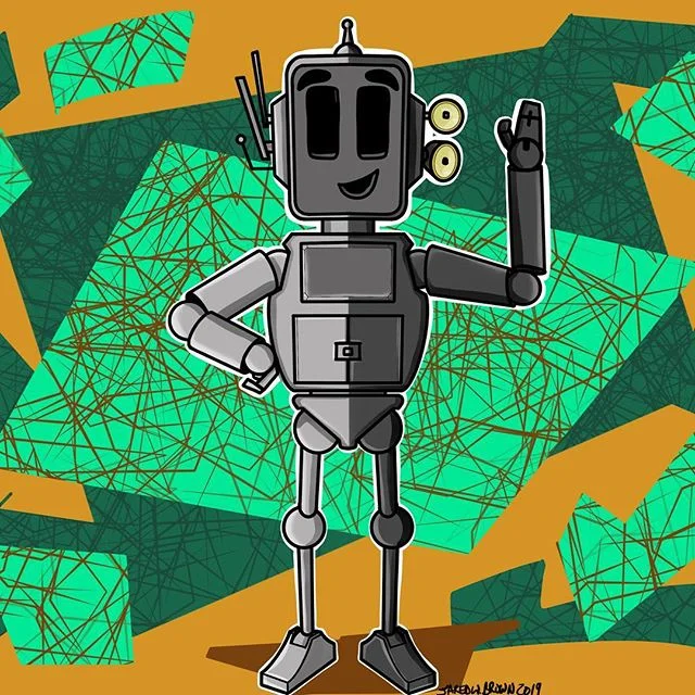 I restarted this one 3 times over the past few days, went onto something else, came back and still &hellip; 🤮 😄 onto the next one ☝️. &bull;
&bull;
&bull;
#marchofrobots #marchofrobots2019 #ipadpro #procreate #procreateapp #procreateart #digitaldra