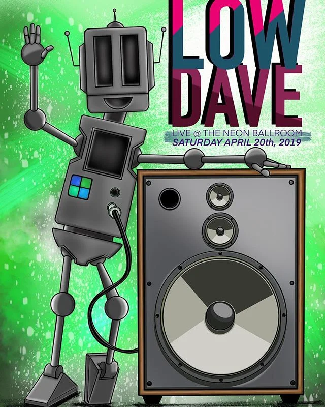 I&rsquo;m fascinated by concert and movie posters, specifically ones curated by Mondo. I couldn&rsquo;t defile a real band&rsquo;s name with my attempt at a poster here. 🤓 &bull;
&bull;
&bull;
#ipadpro #ipadproart #digitaldrawing #digitalart #applep