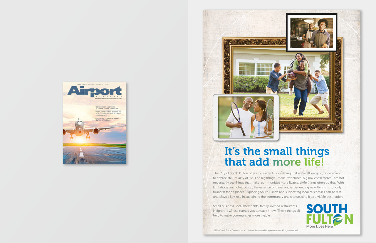 Atlanta Airport Magazine Print Ad