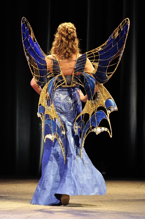 butterfly dress walking on runway ADCD fashion show 2012, CC BY-NC-ND, with special permission via Dave Ingraham