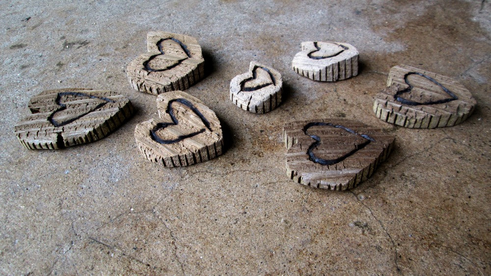  Lot of 7 Rustic Driftwood Heart Cut Outs With Wood Burned Design Lake Michigan Supply from  Tinker's Attic .&nbsp;&nbsp;  ​ 