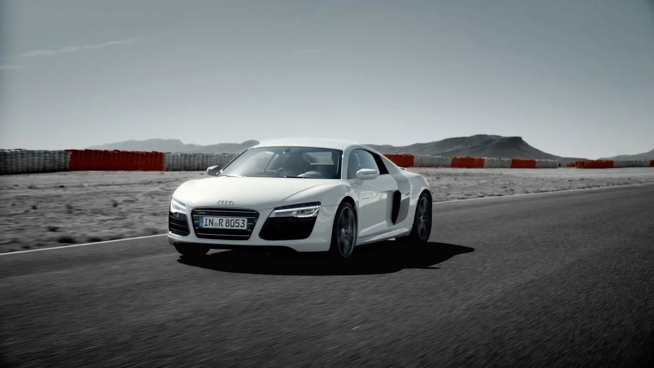 Audi R8 V10 Shanghai Auto Show Messebespielung