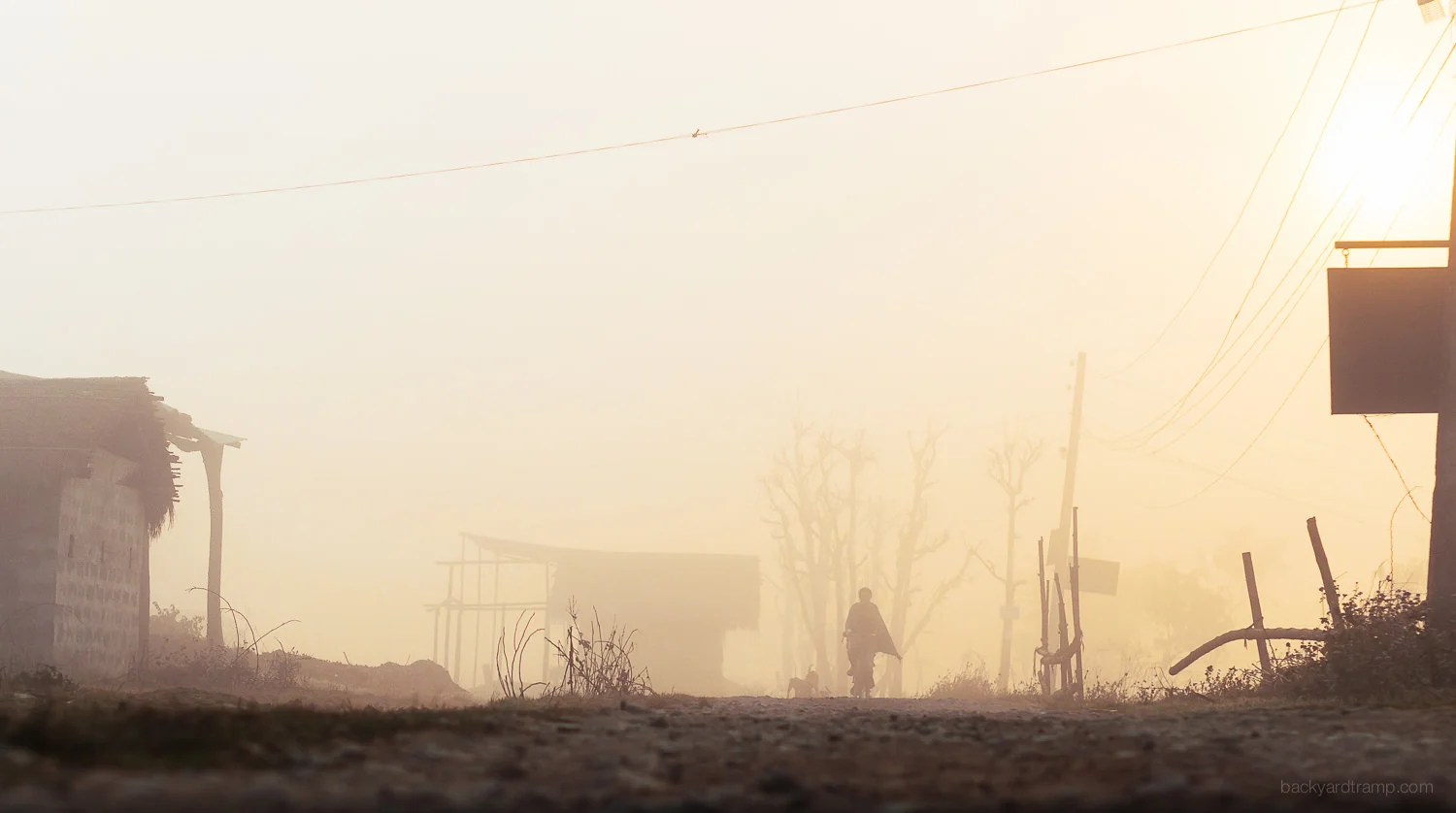 A foggy ride.