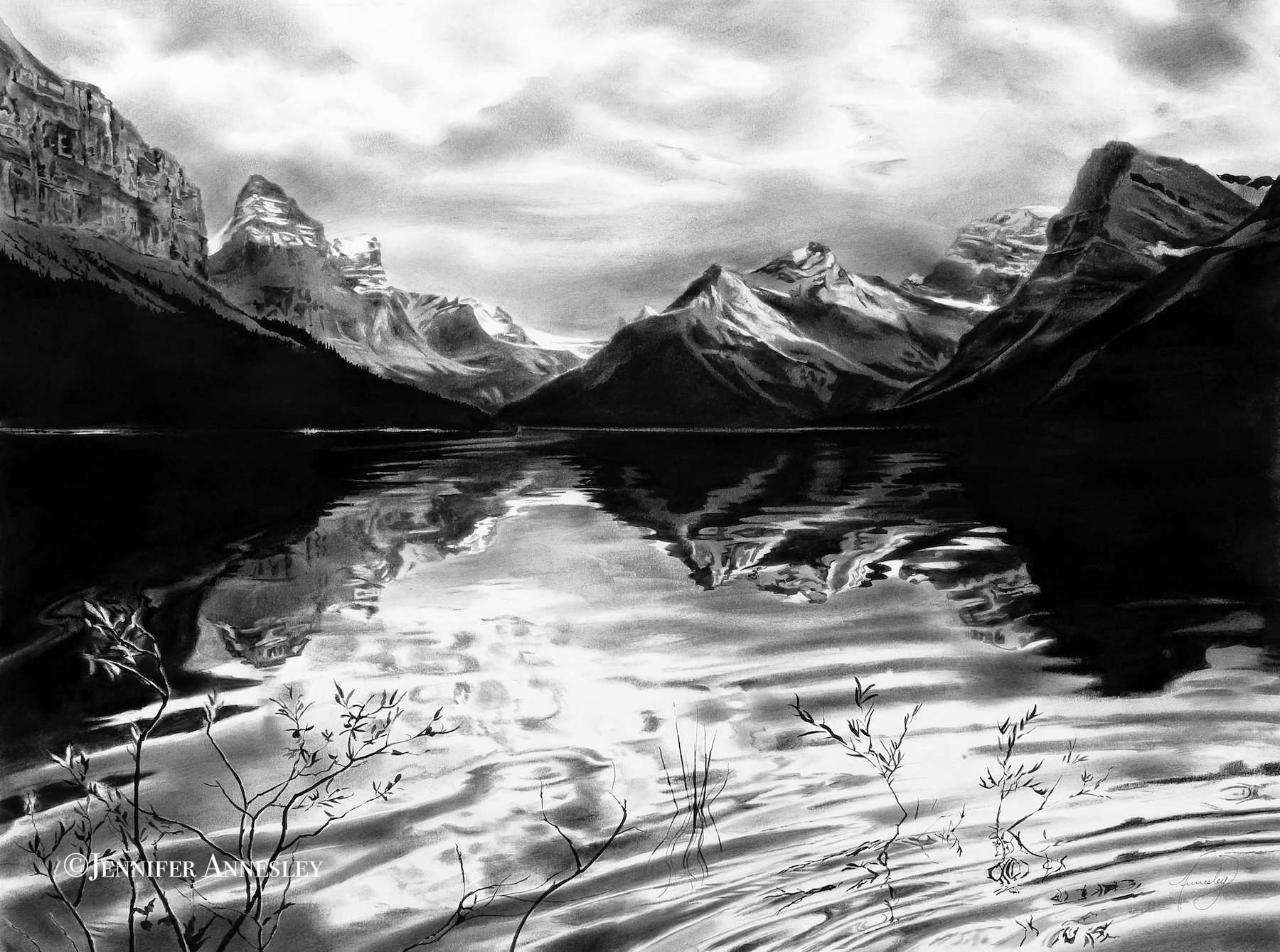 "Paddling Maligne"