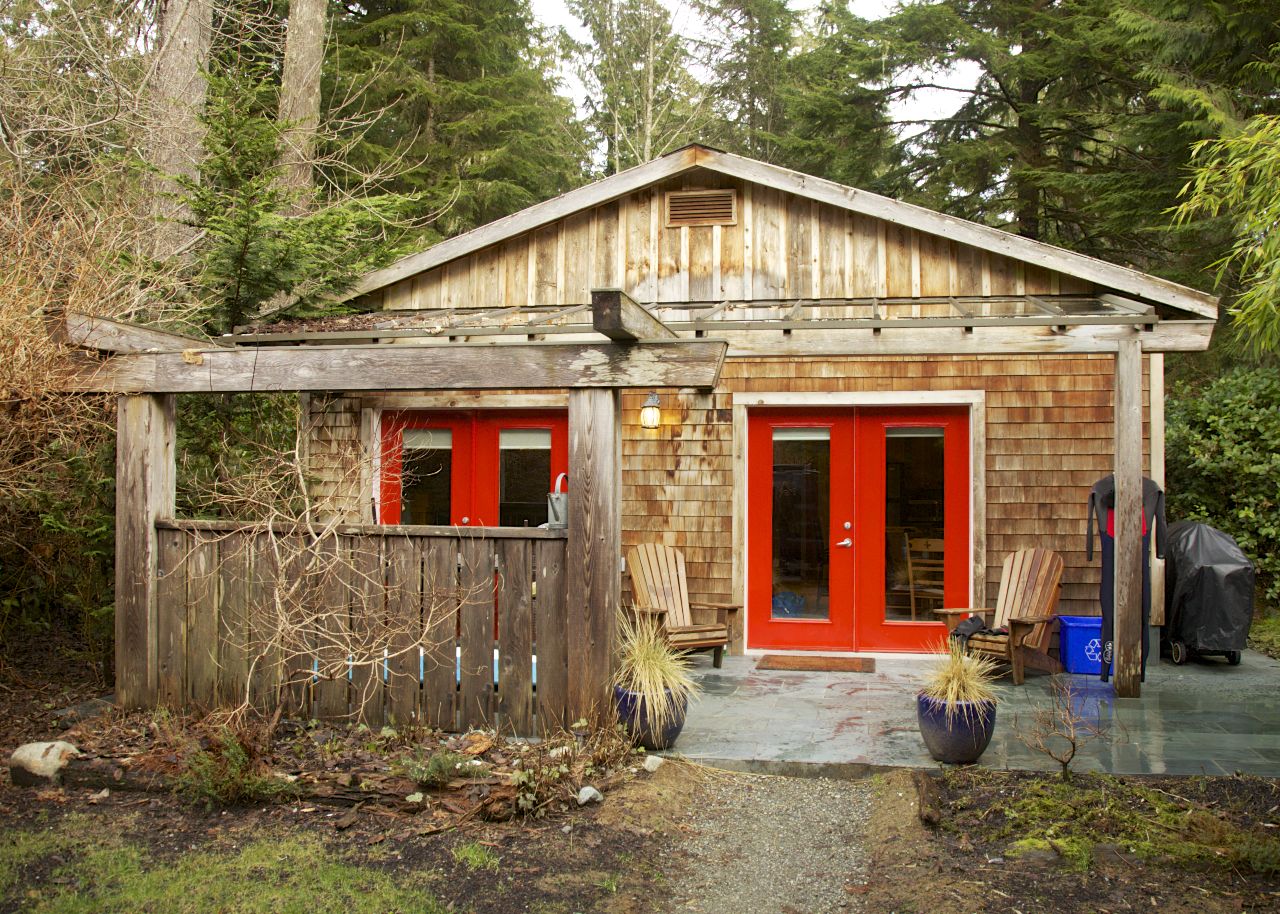 Our cute little cabin on Chesterman beach - well across the road from the beach anyway.