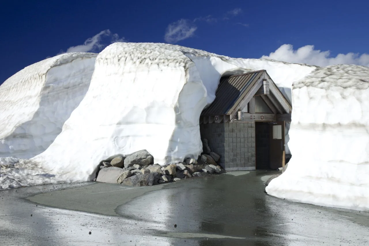 The snow was still more than 15' deep at the top of the highway at Artist's Point. It's crazy to think how much must have been there at the peak.