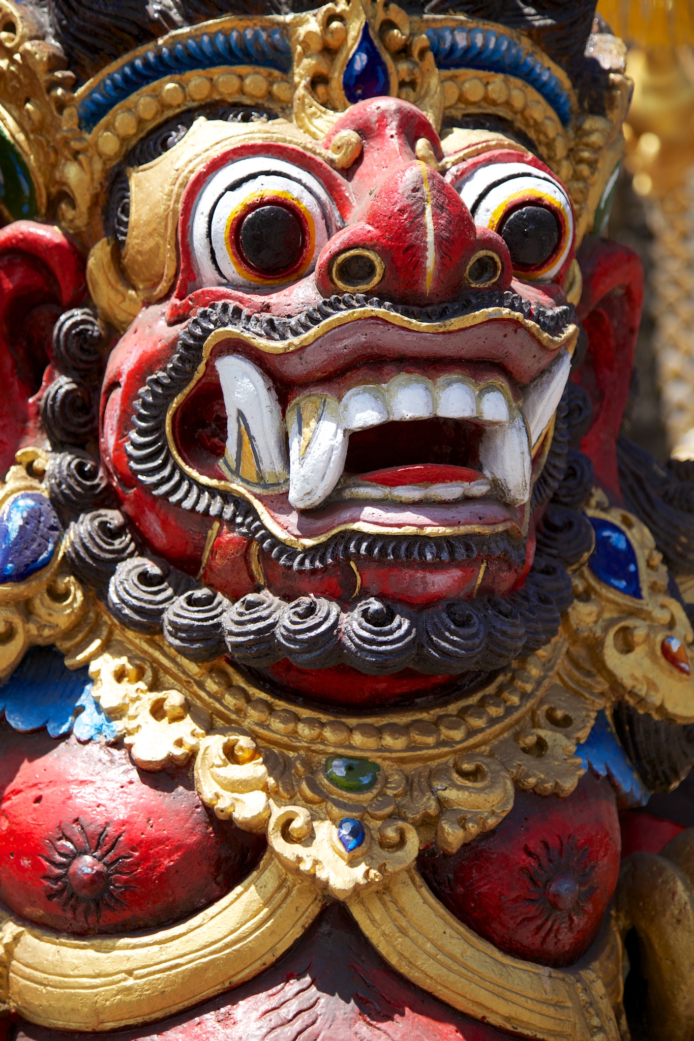 One of the crazy/amazing statues around the temple.