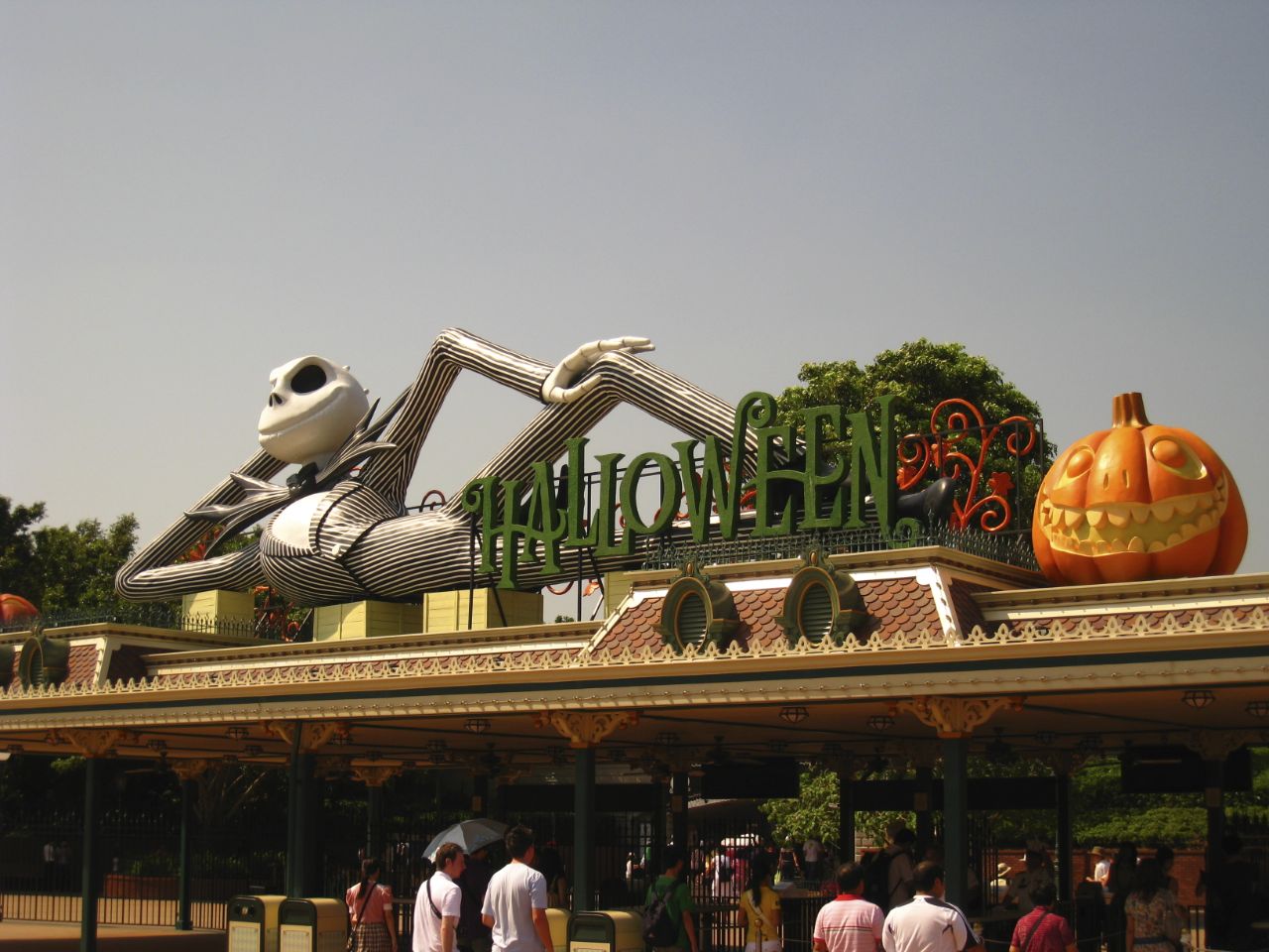  The Main gate with a Halloween theme