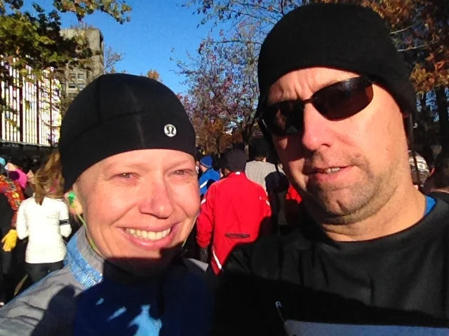 A race day self portrait.