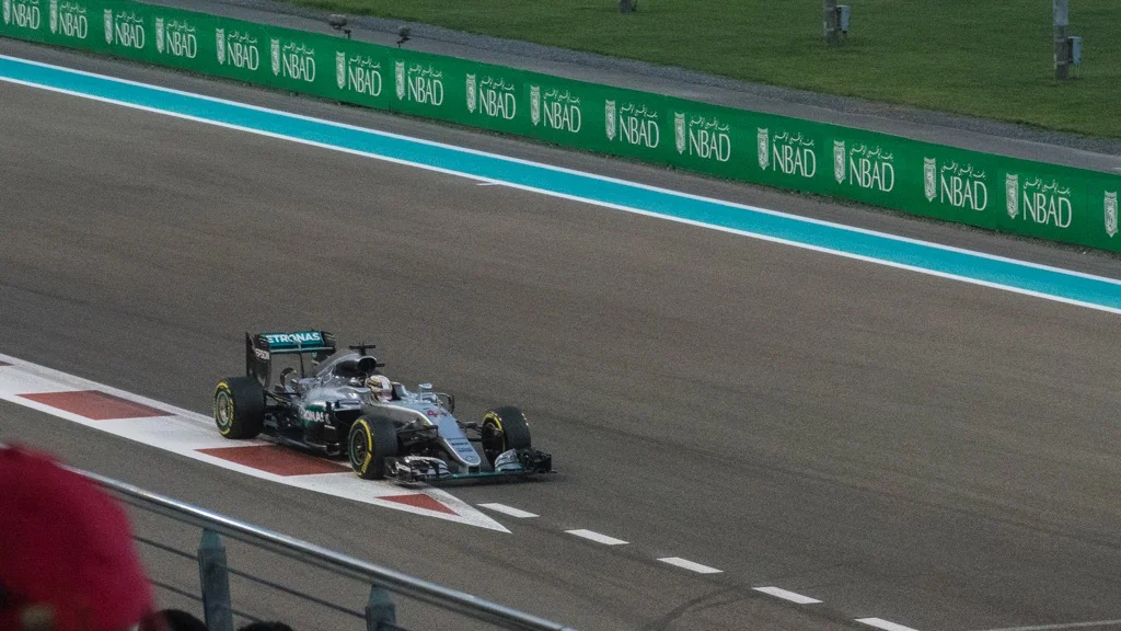  A closer shot of the Mercedes. 