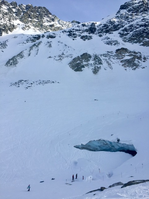  A bit of perspective on the size of the ice cave. 