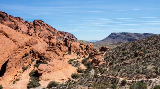 One of the erly views of the surprisingly green desert.