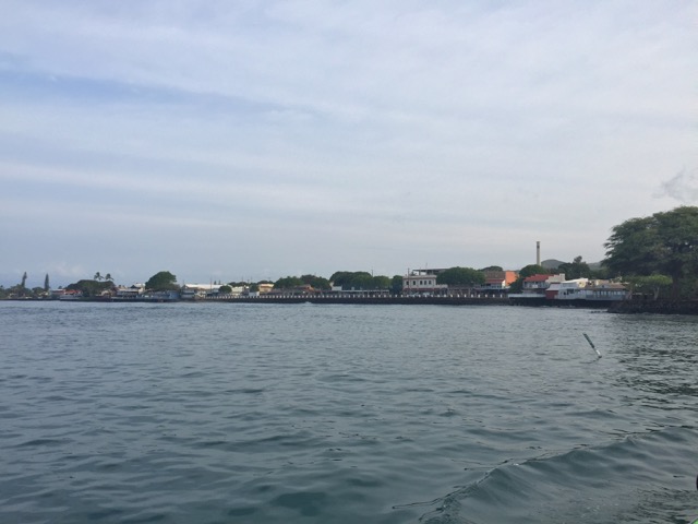Looking back at downtown Lahaina.