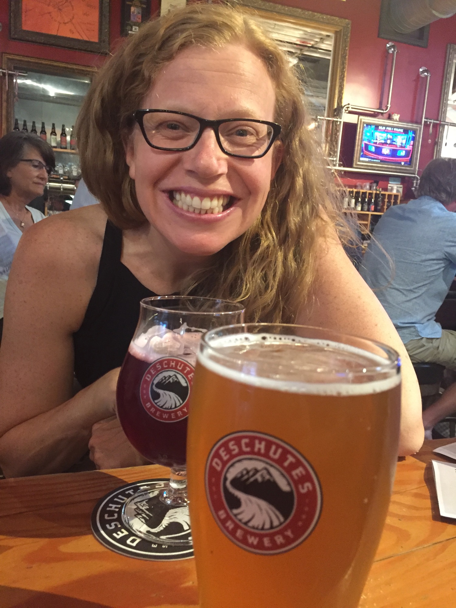 Justine was very happy to be in Portland!