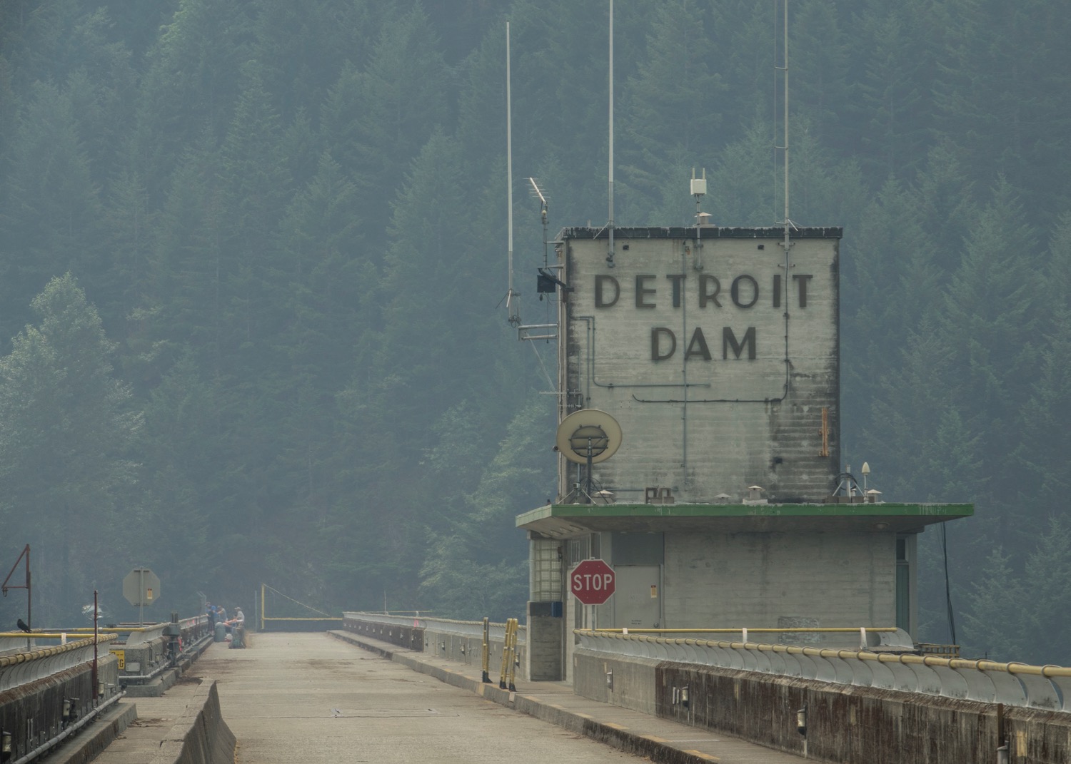 The Detroit Dam, built in the late 50s