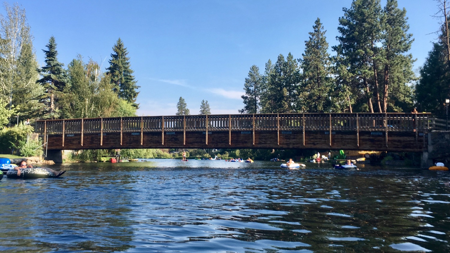 One of the many bridges we floated under.