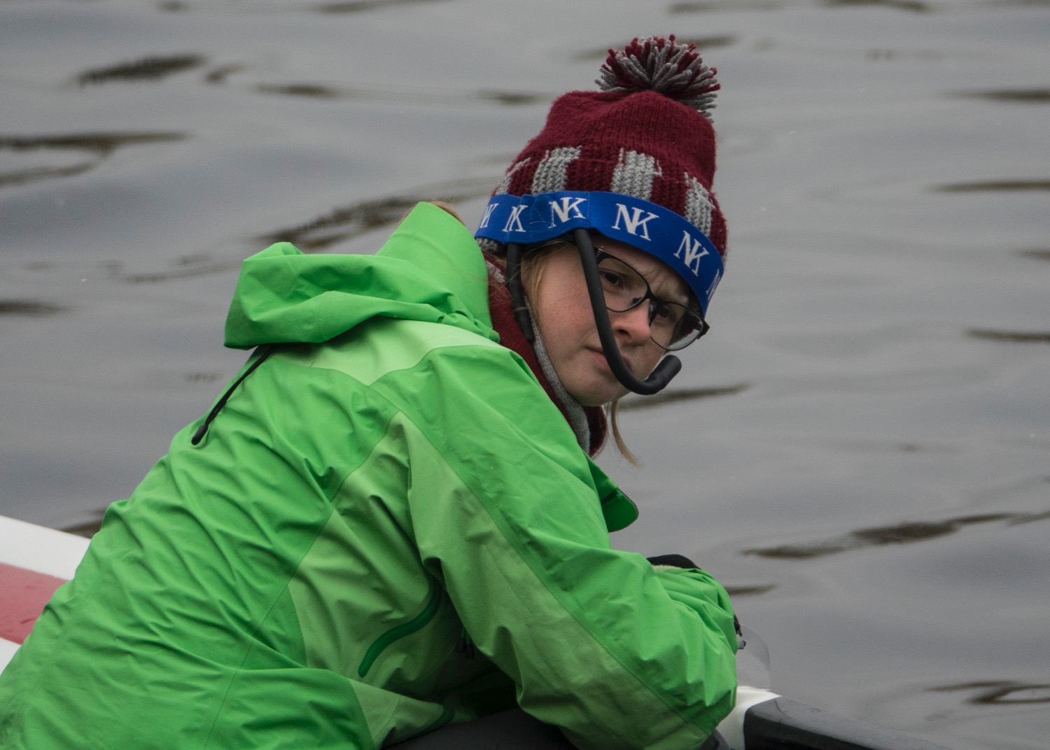  Alex, helping take the boat out of the water. 