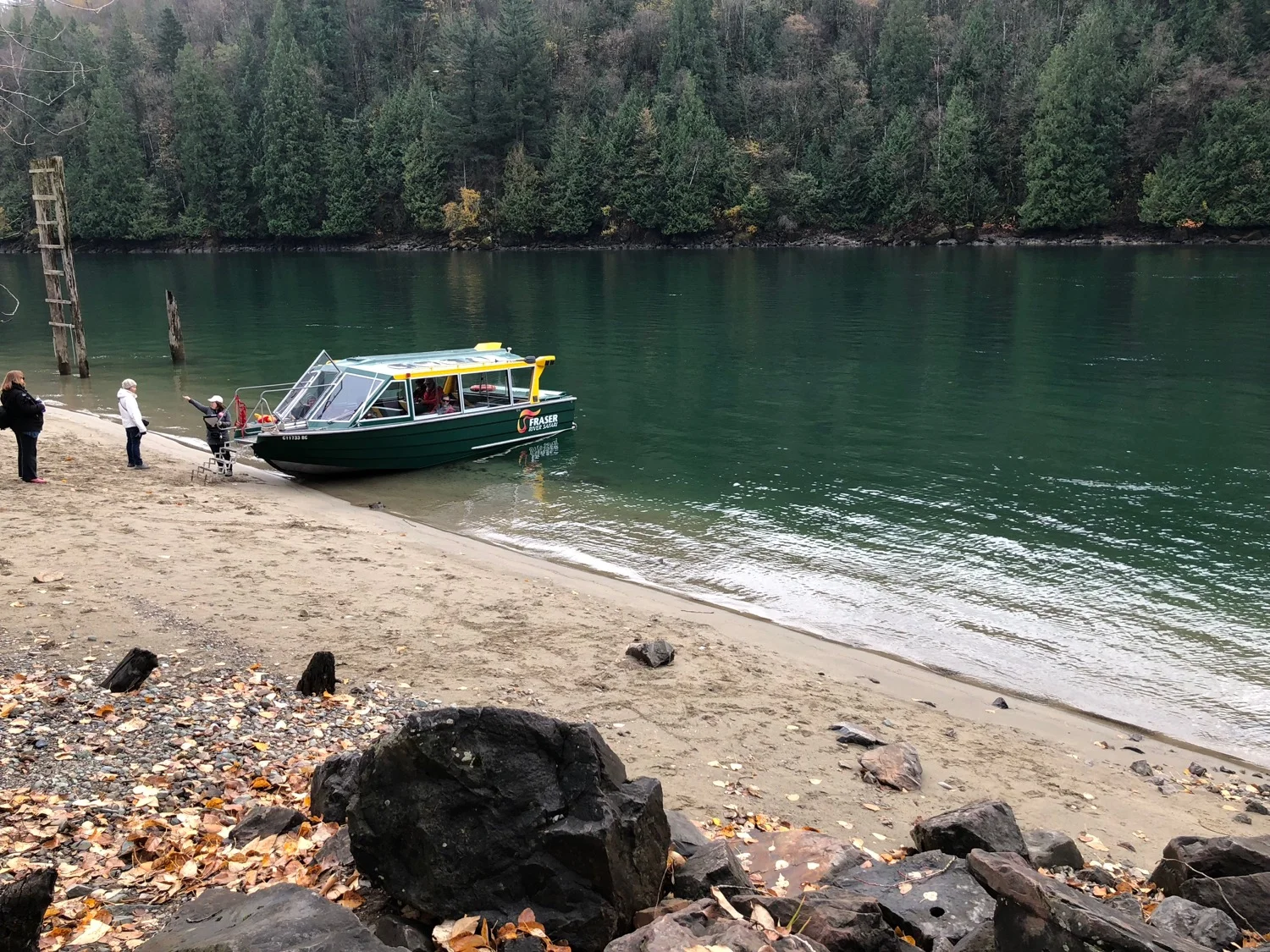 Our boat, just before we headed out on the river.