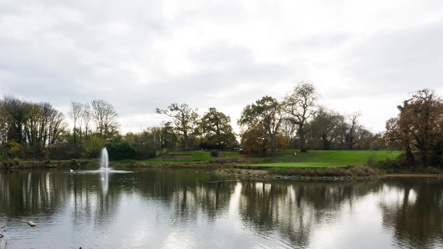 I did have a nice view of the pond and part of the golf course.