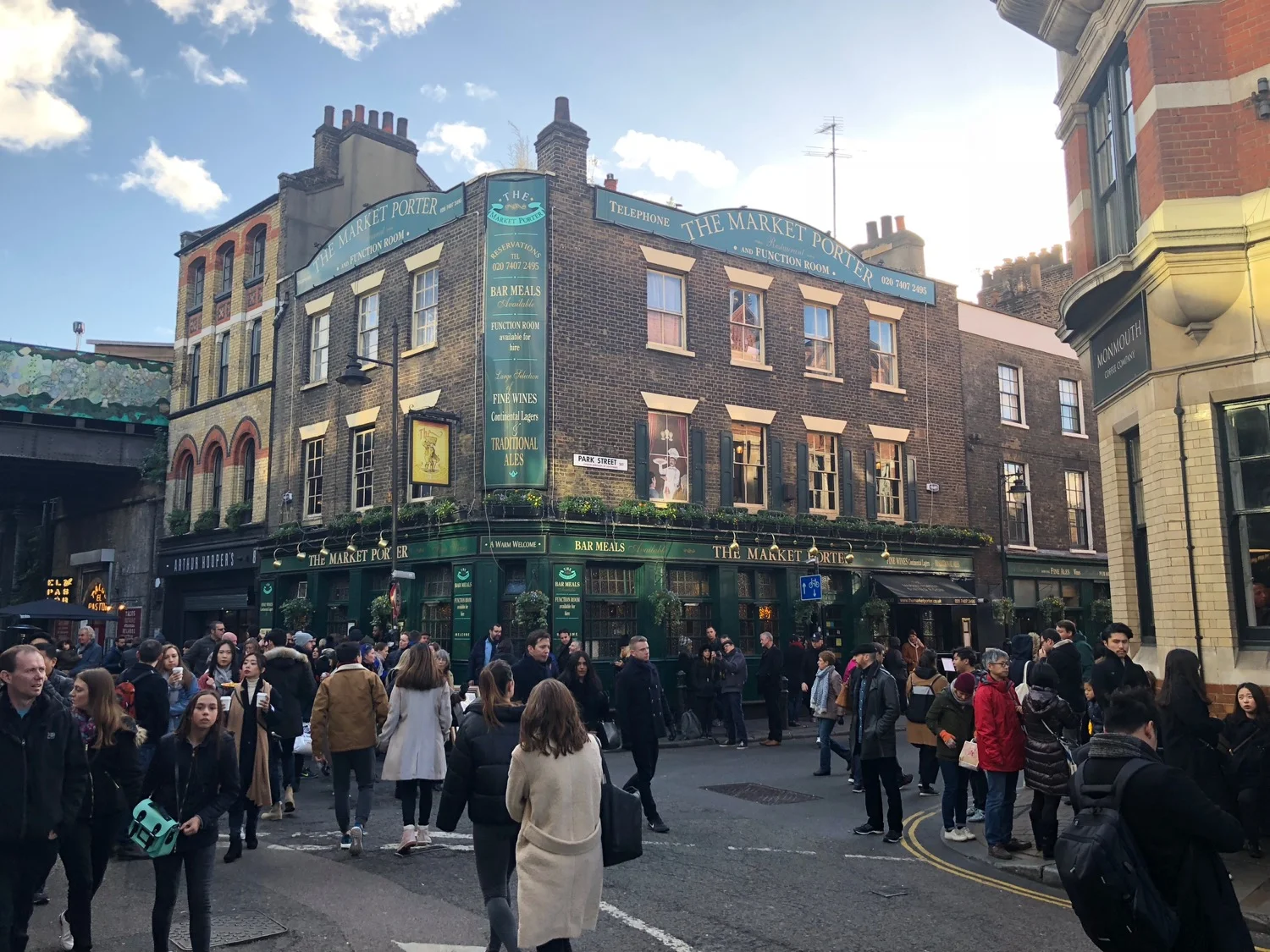  Just outside the market 