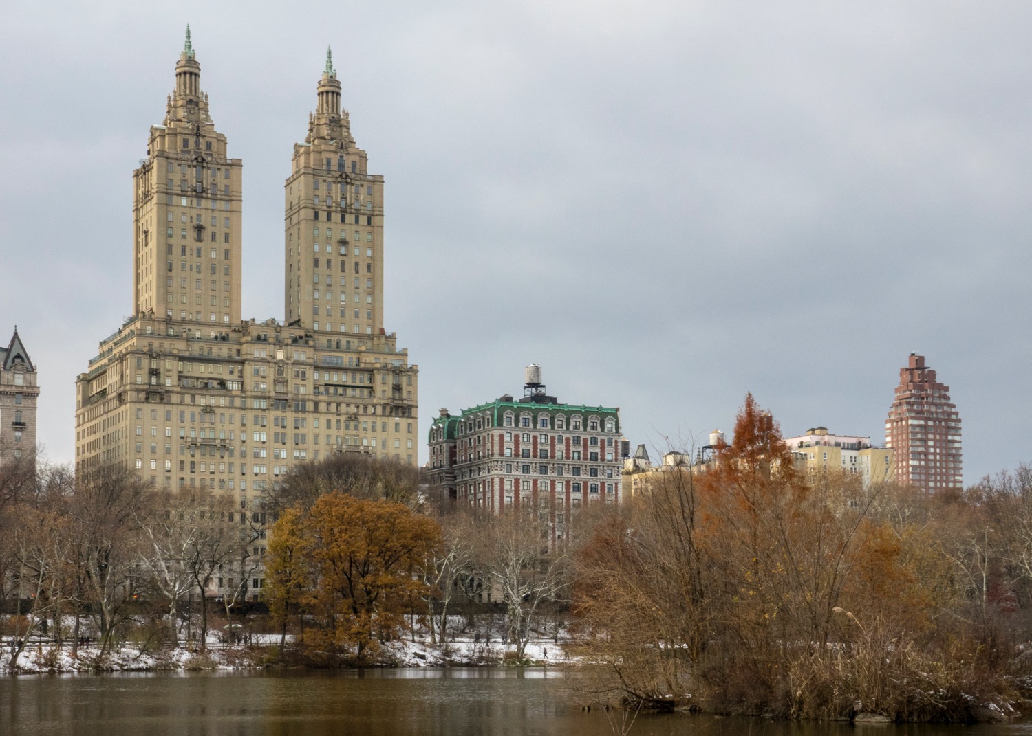  A view back to some of the incredible buildings along the parks west side. 