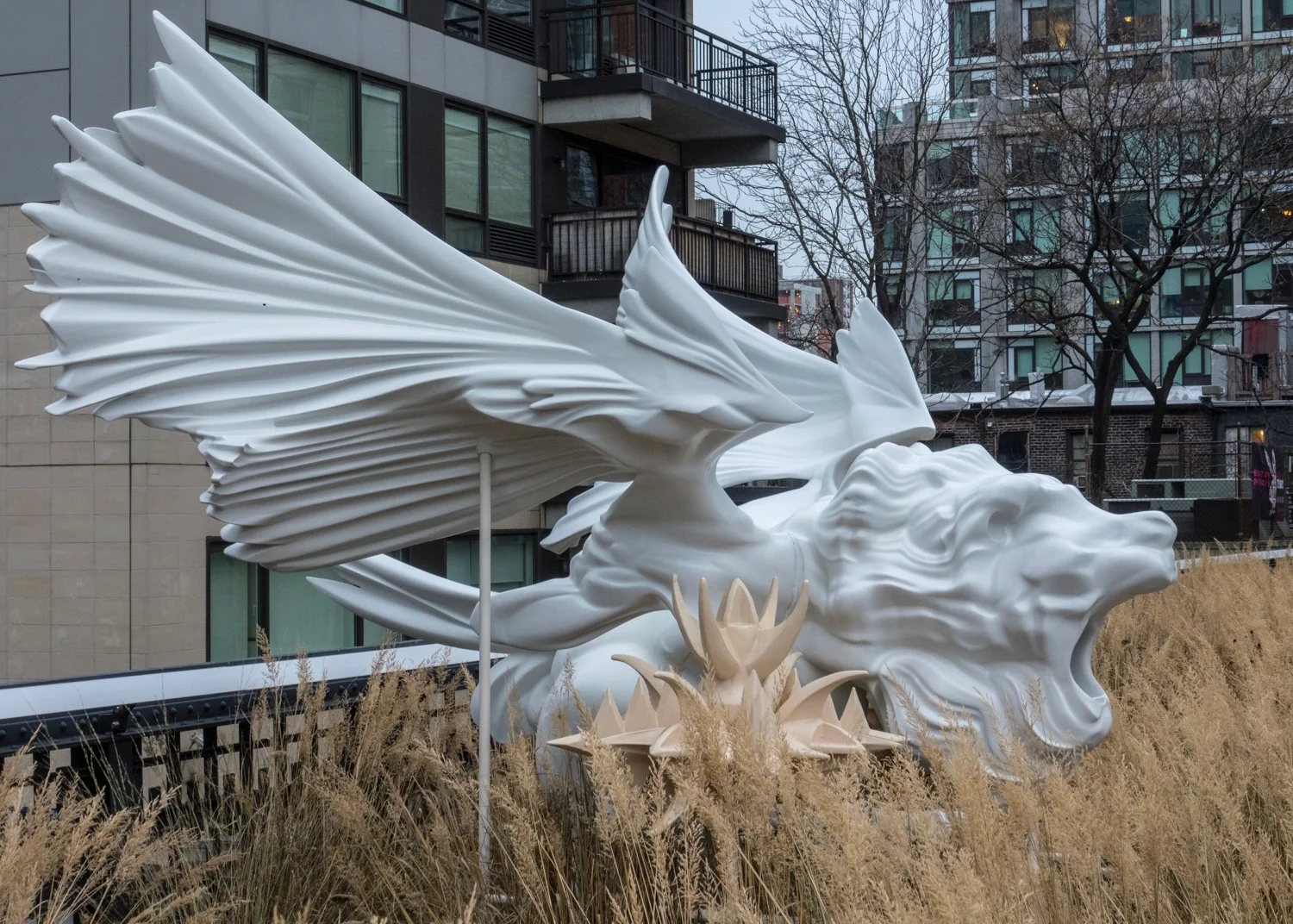  A cool new sculpture in the park. 