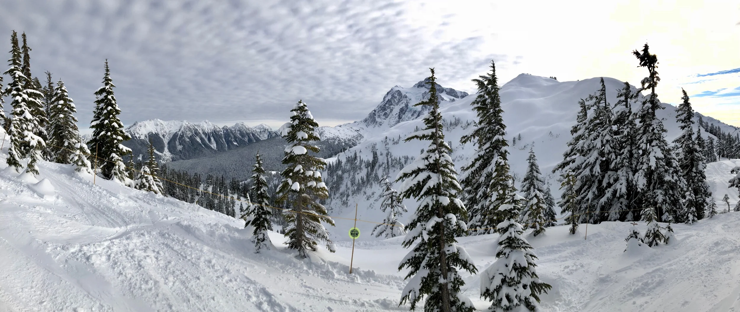 There was still plenty of snow to be had.