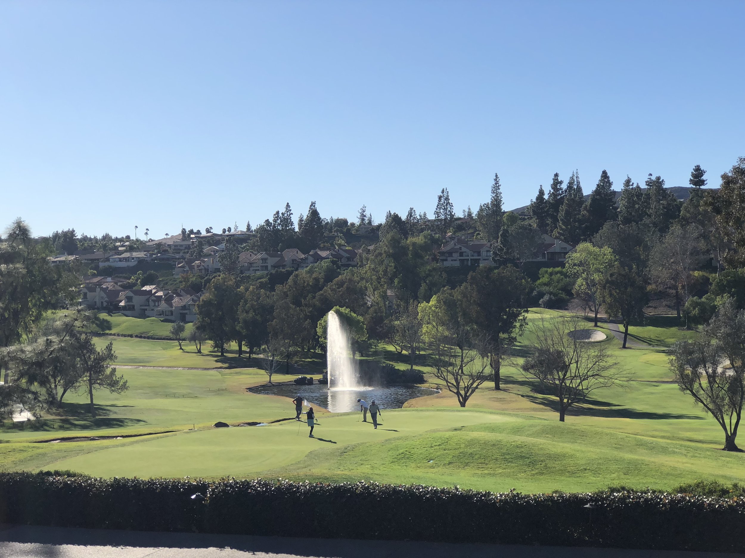  It was very annoying being in this beautiful spot, but not being able to play any golf. 