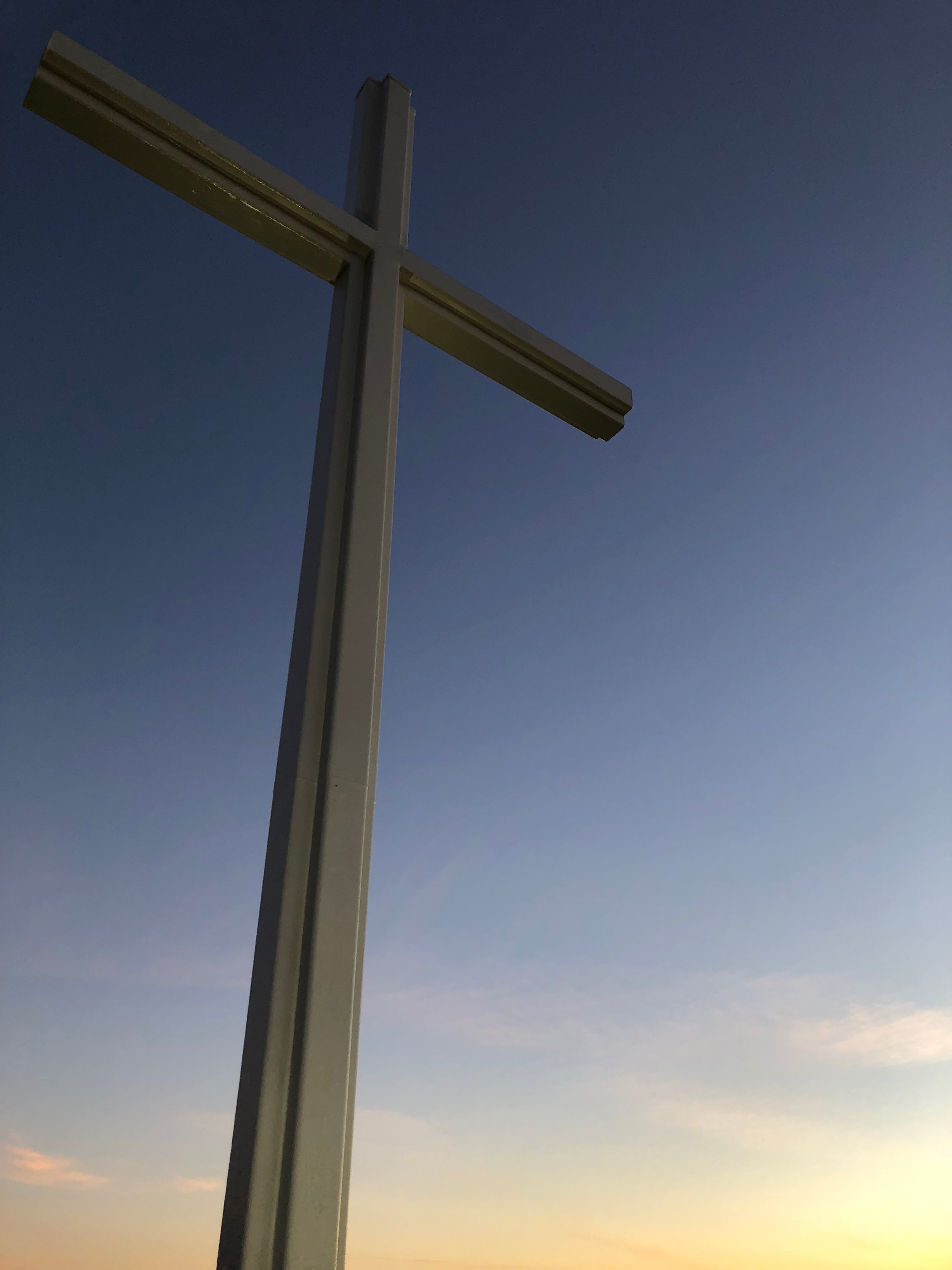  The cross on top of Battle Cross Mountain. 