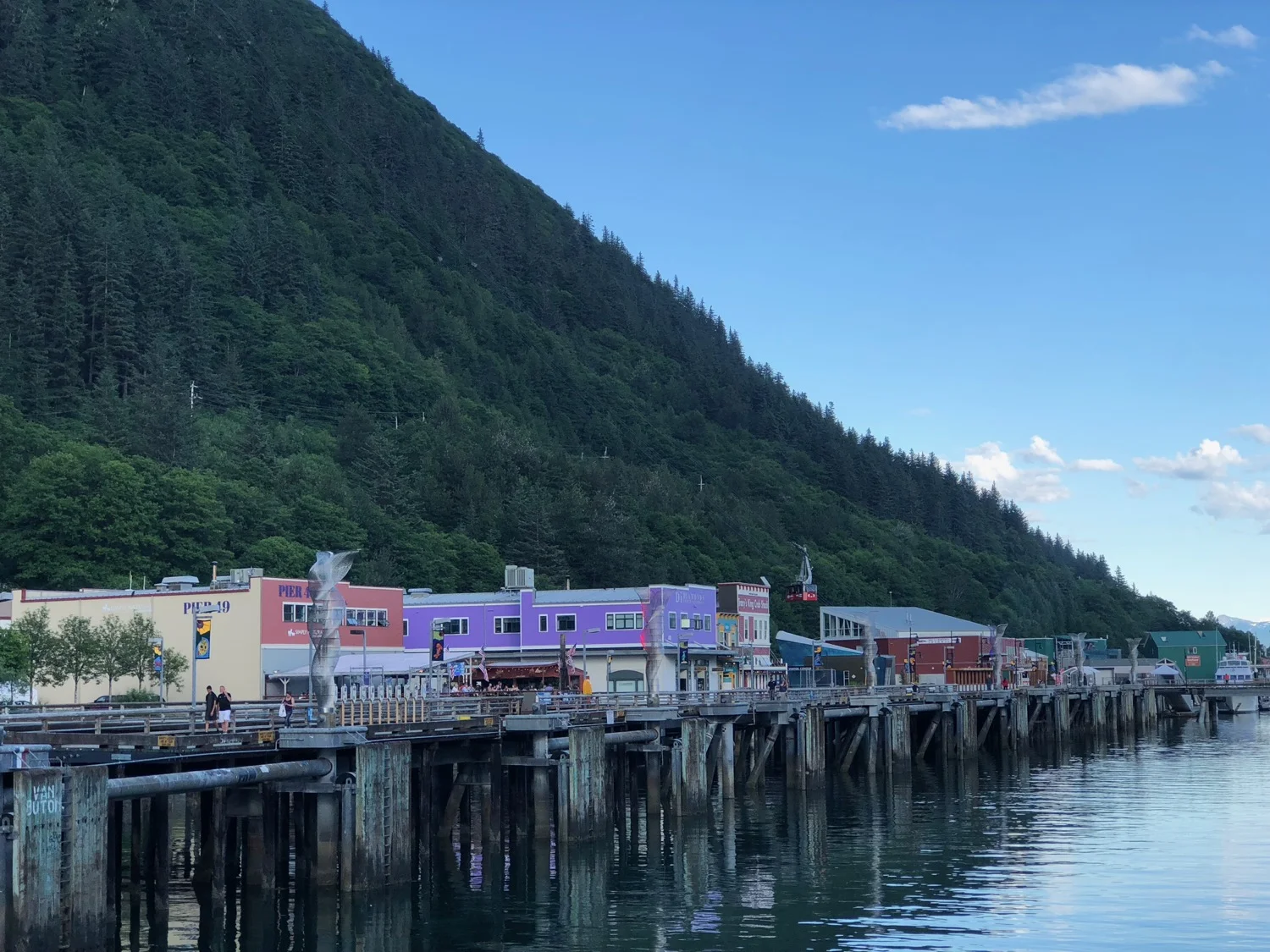 One last view of Juneau, or at least the section of it near the ships.
