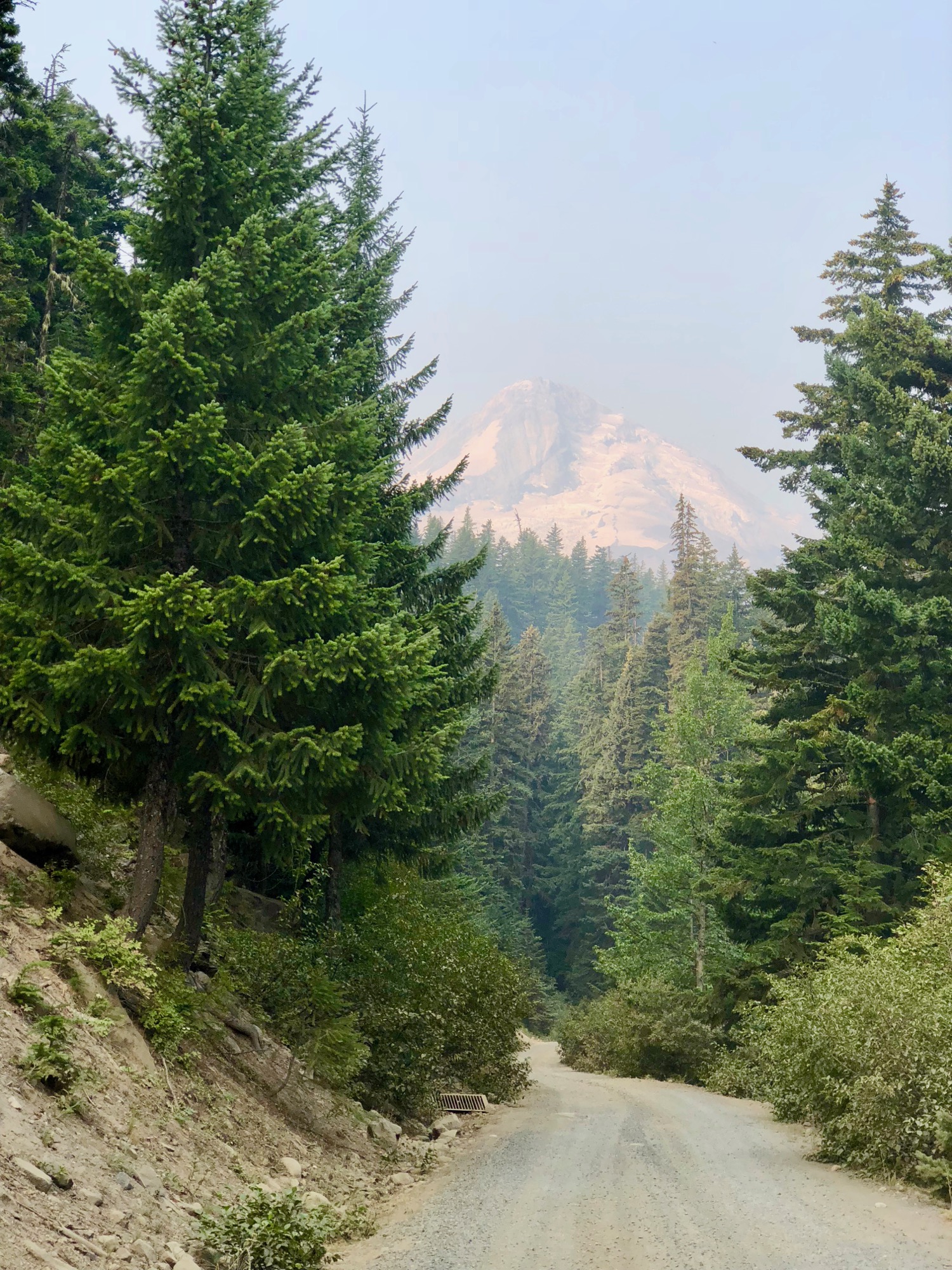It was already starting to get hazy as we headed up.