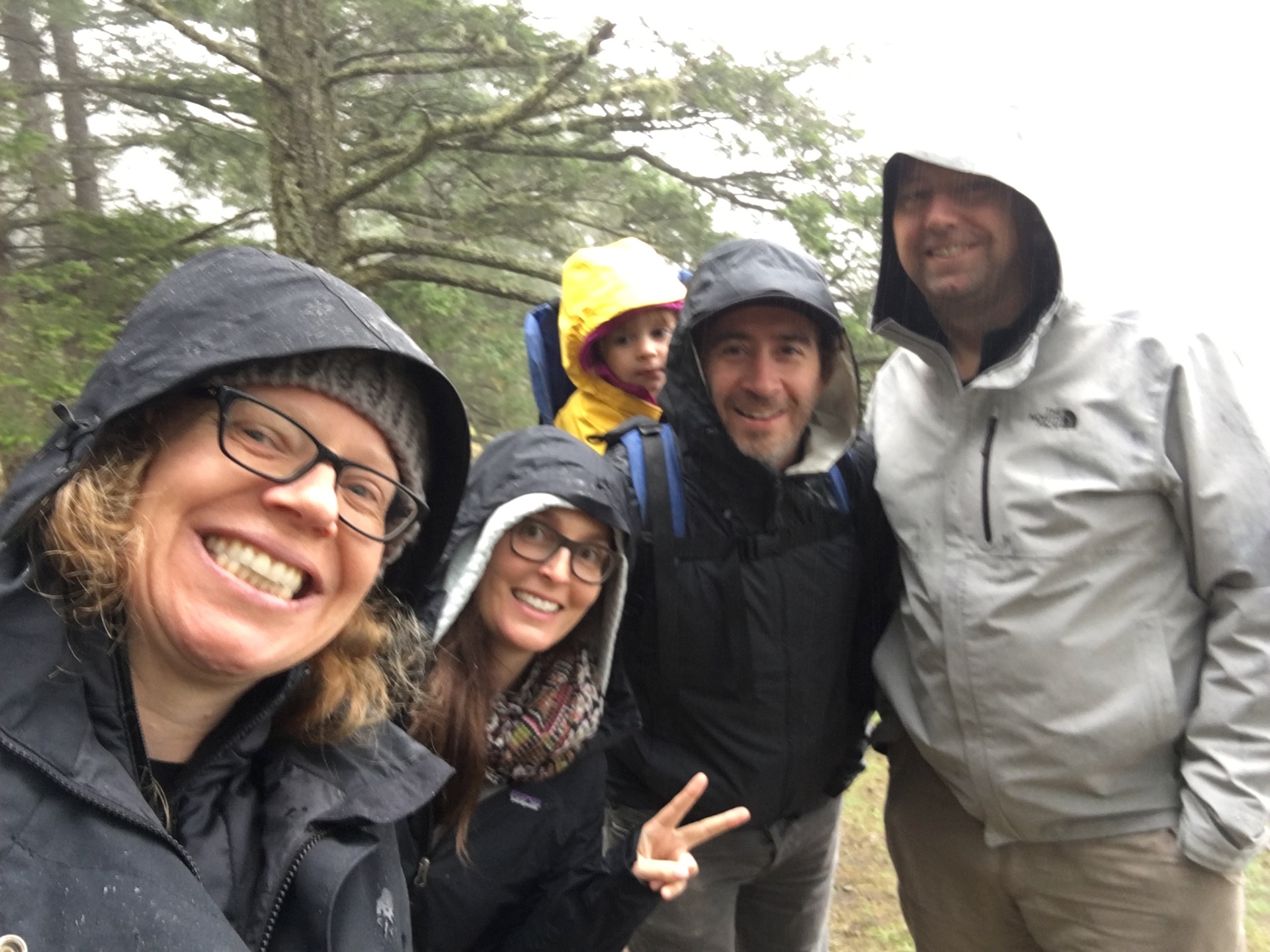  We also went for a hike in the rain. 