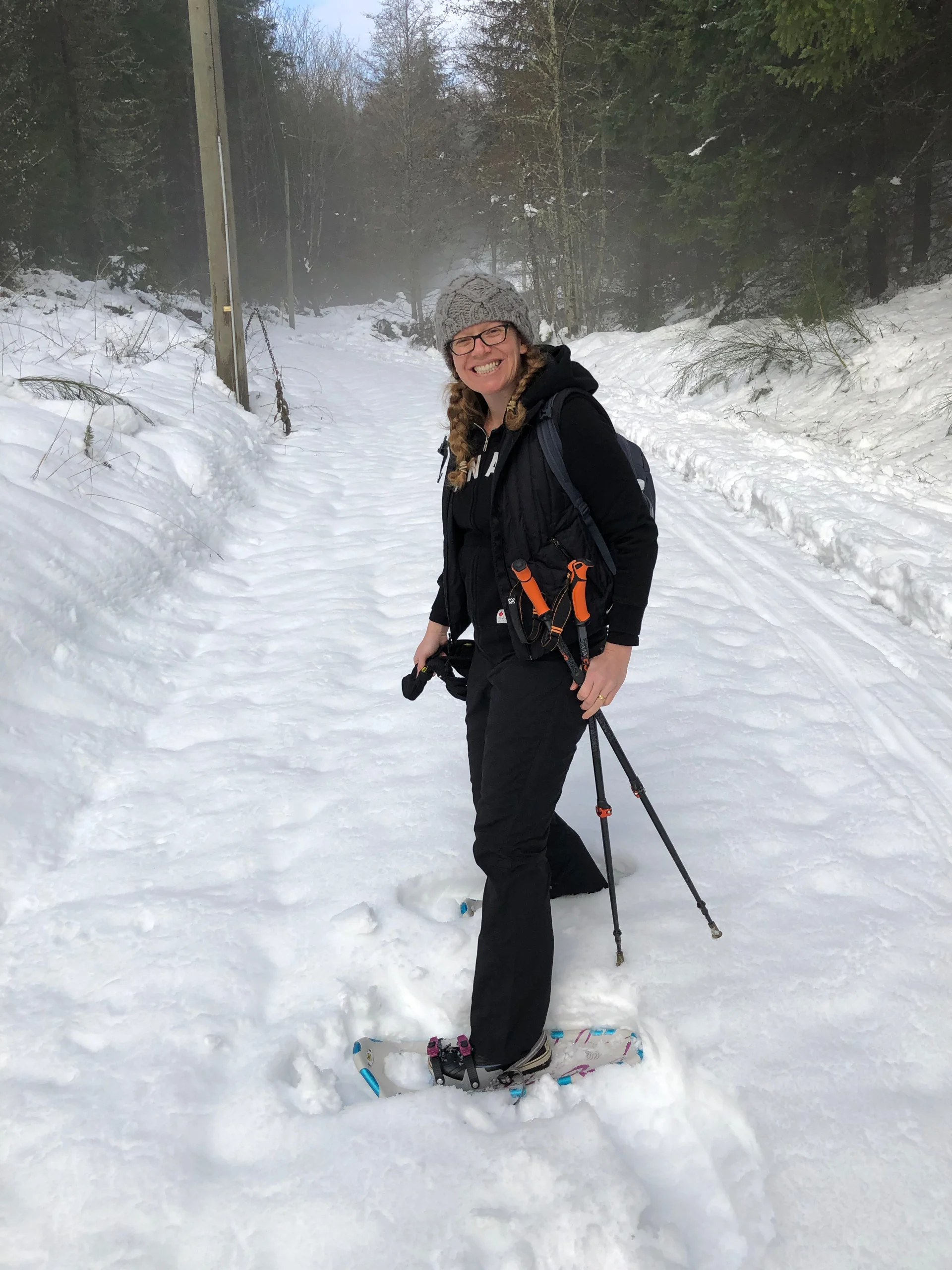 It was the first time in a couple of years that we’ve pulled out the snowshoes.