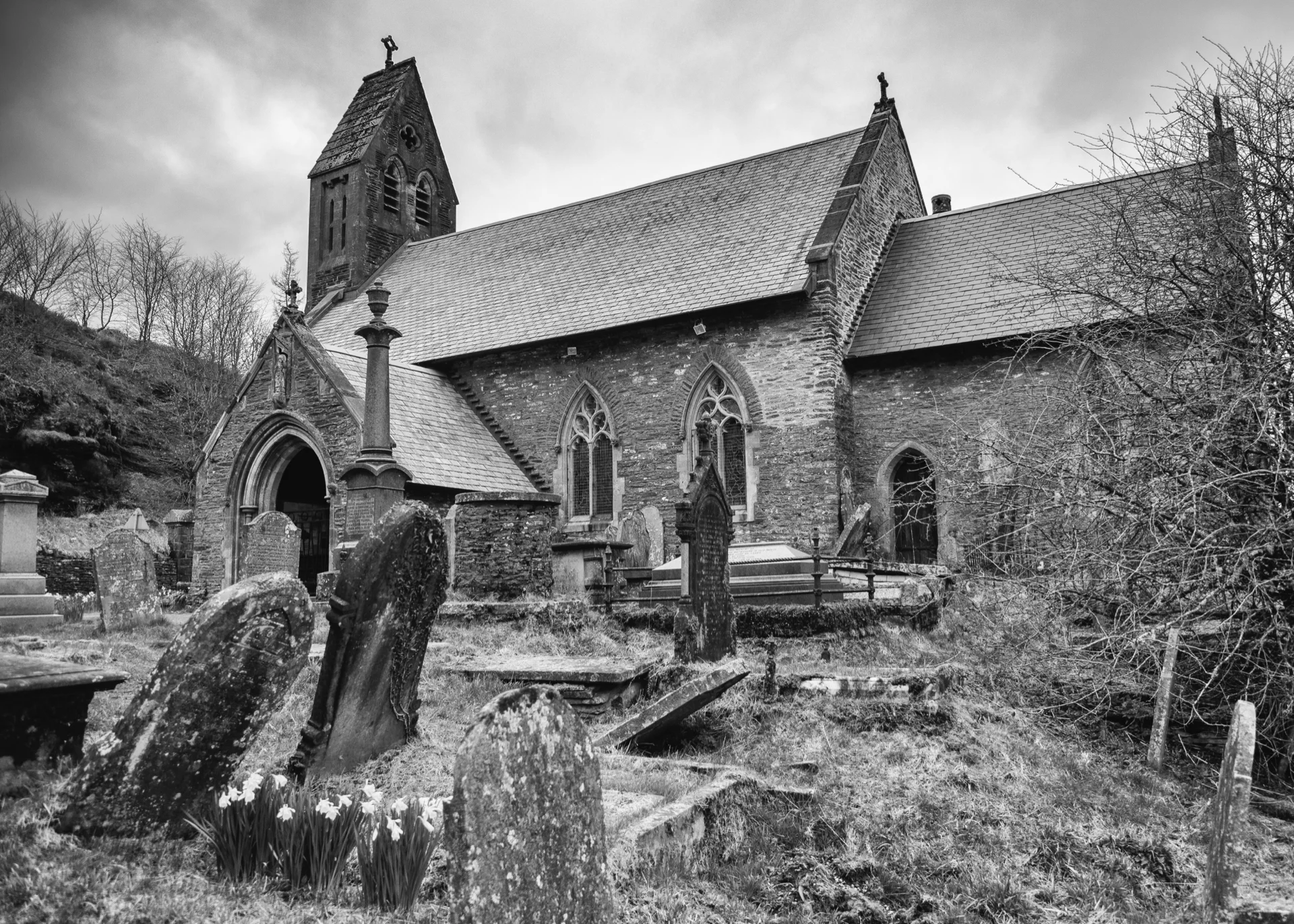 The old church and graveyard. There’s been a church on the site since about the 6th century, but no one (according to the sign out front) seems to know exactly when this church was built.