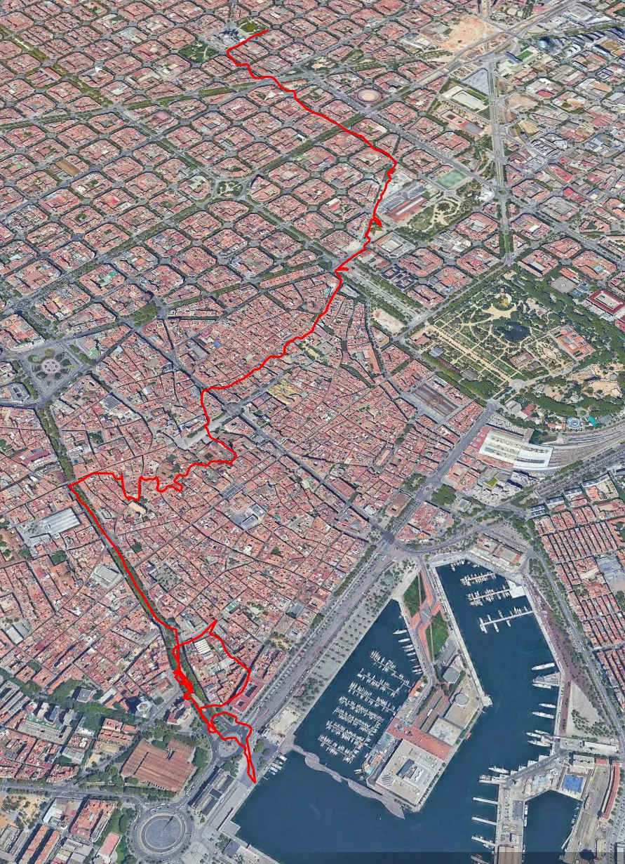 My full day wandering on Sunday in Barcelona. I covered some pretty good ground all things considered.