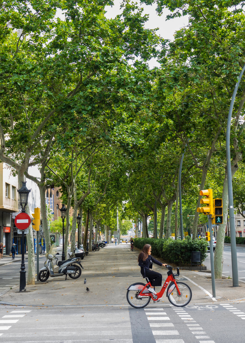  I don’t know why I like this photo so much, but it seems very “Barcelona”. People riding bikes, wide walking paths on calm city streets. It’s such a great city. 