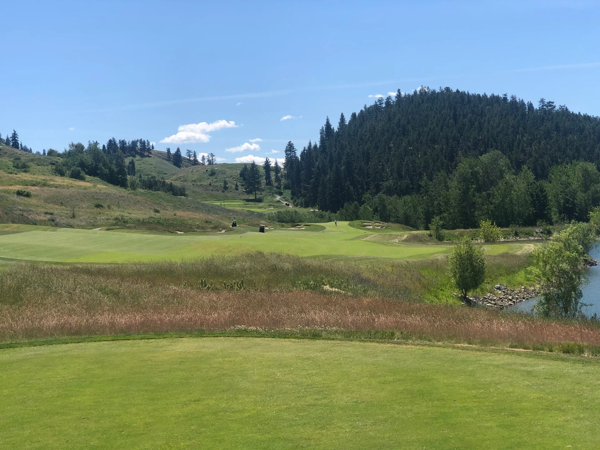  The feel of the course changed a lot on the back nine. 