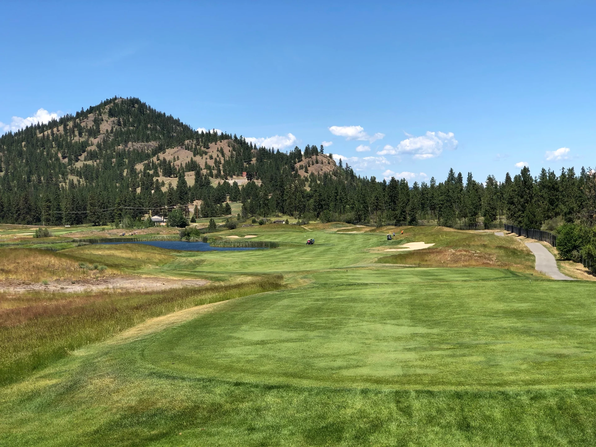  The back nine opened up a bit more, but was still very nice. 